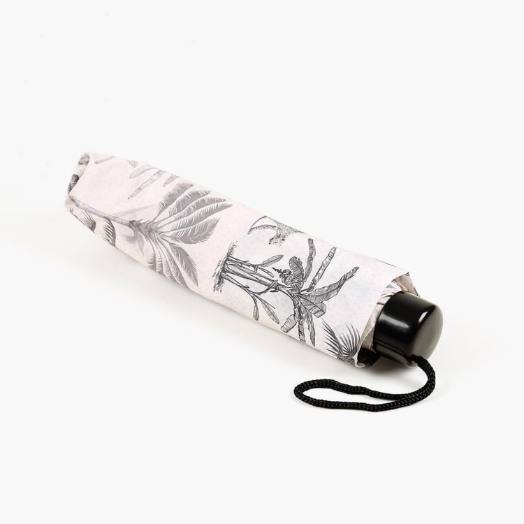 INDIA CIRCUS Grayscale Safari Printed Three-Fold Umbrella