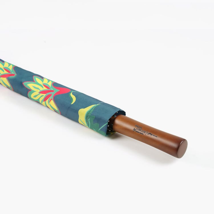 INDIA CIRCUS Cyanic Pop Burst Printed Automatic Long Umbrella