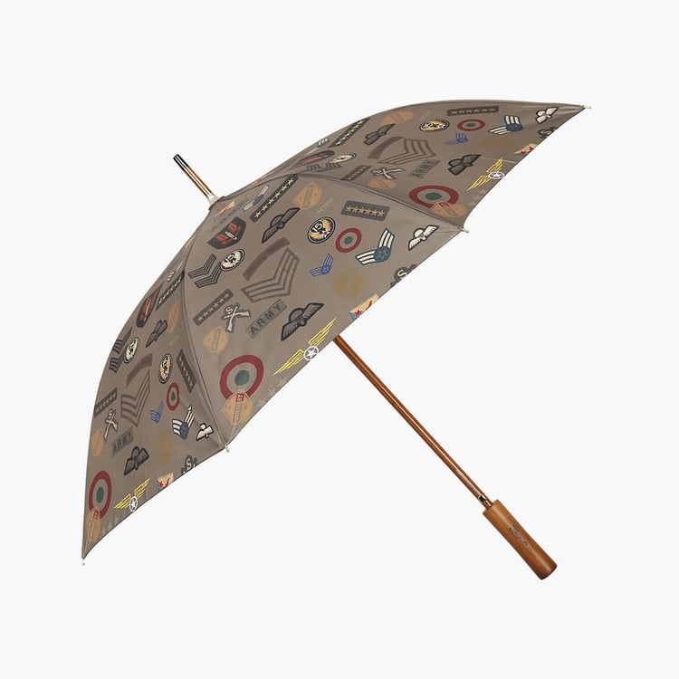 INDIA CIRCUS Army Badges Rush Printed Automatic Long Umbrella