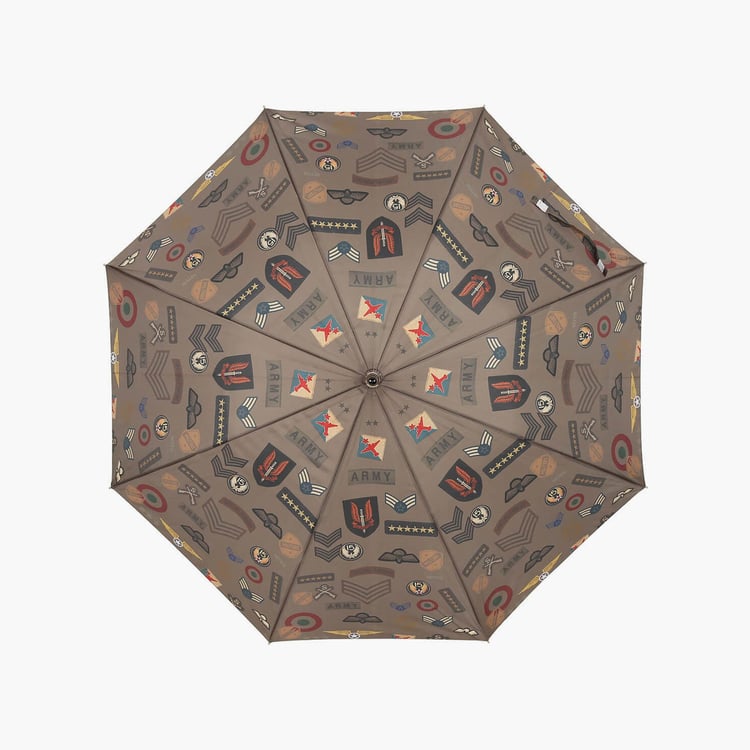 INDIA CIRCUS Army Badges Rush Printed Automatic Long Umbrella