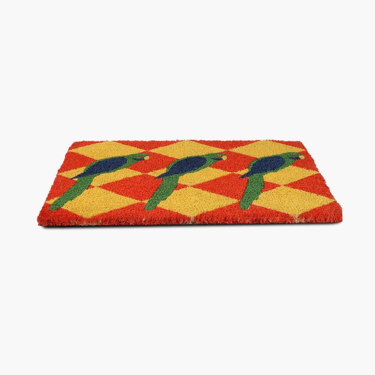 INDIA CIRCUS Joy De Vivre Coir Printed Doormat - 45x75cm