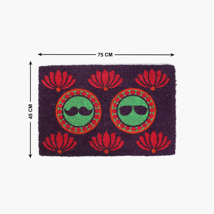 INDIA CIRCUS C'est La Vie Coir Printed Doormat - 45x75cm