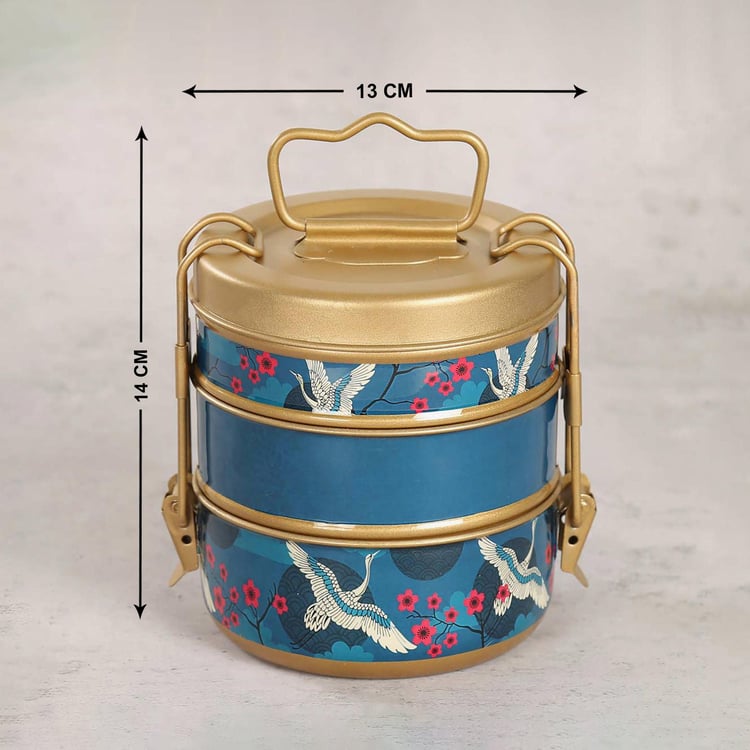 INDIA CIRCUS Aerial Moments Stainless Steel 3-Tier Lunch Box