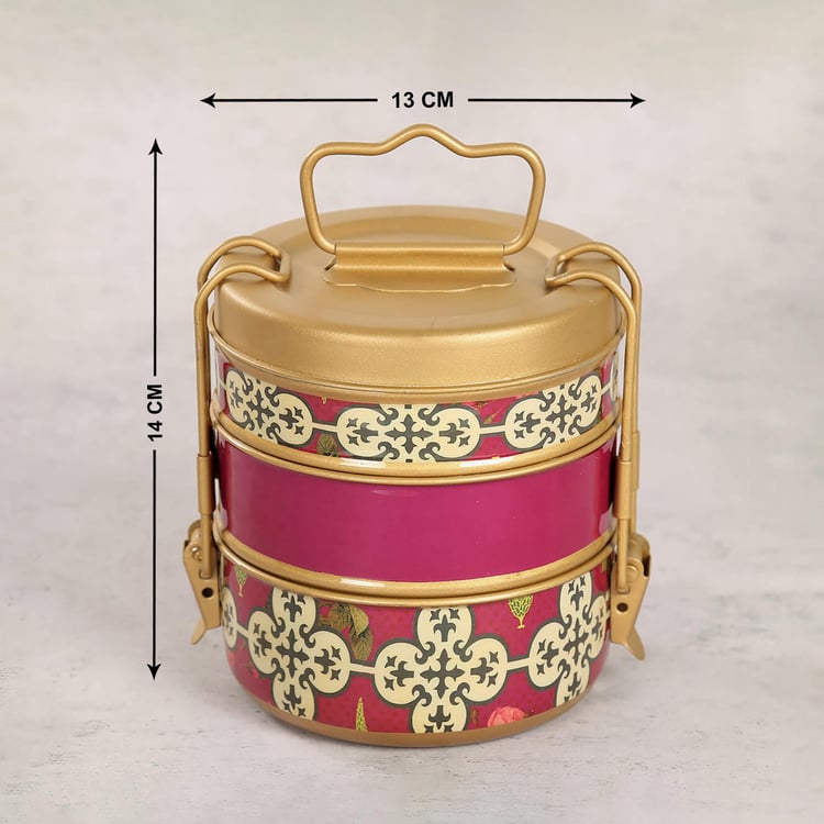 INDIA CIRCUS Clover's Knotty Play Stainless Steel 3-Tier Lunch Box