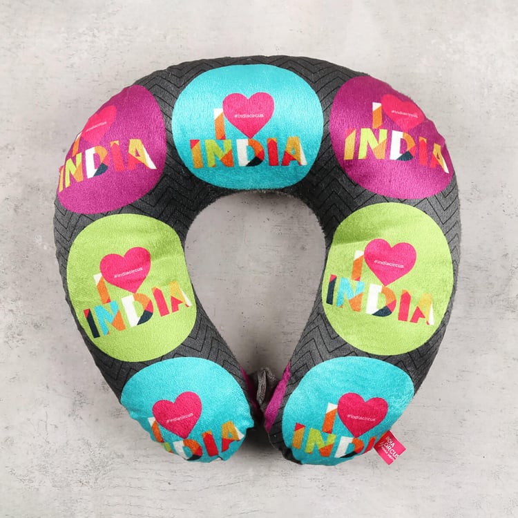 INDIA CIRCUS Love IC Printed Neck Pillow