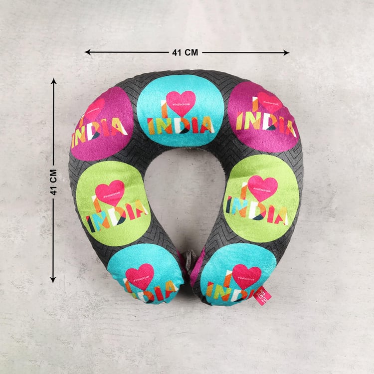 INDIA CIRCUS Love IC Printed Neck Pillow