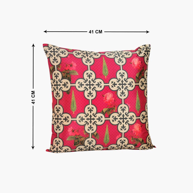 INDIA CIRCUS Clover's Knotty Play Printed Cushion Cover - 41x41cm