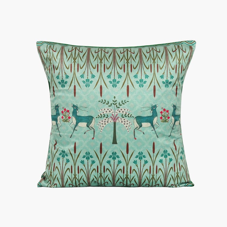 INDIA CIRCUS Geometrical Deer Set of 5 Cushion Covers - 30x30cm