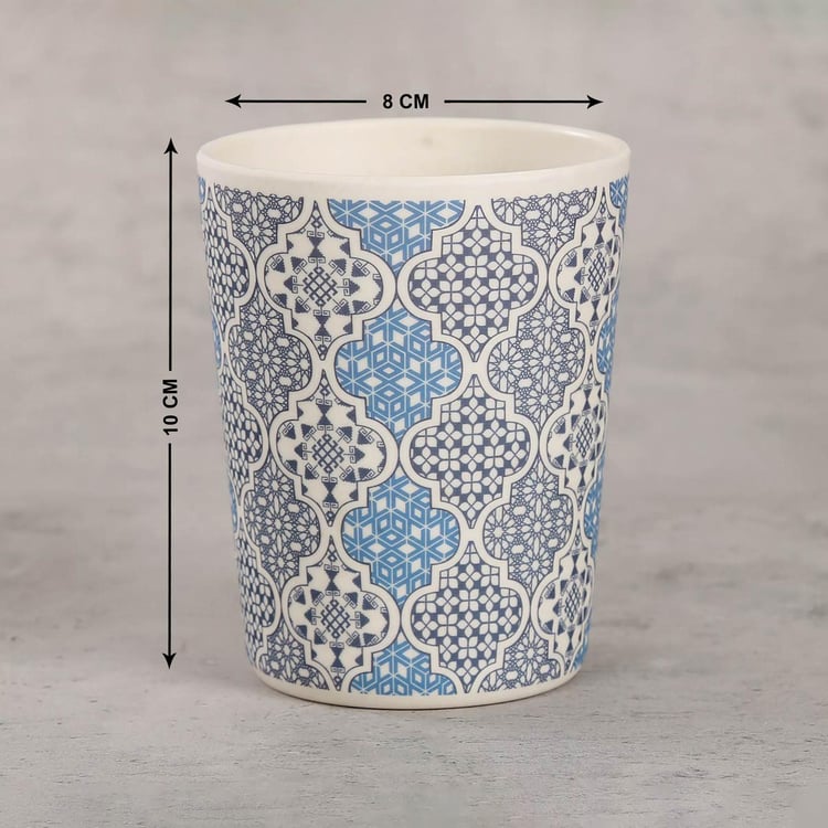 INDIA CIRCUS Mughal Jhali Bamboo Fibre Printed Mug - 400ml