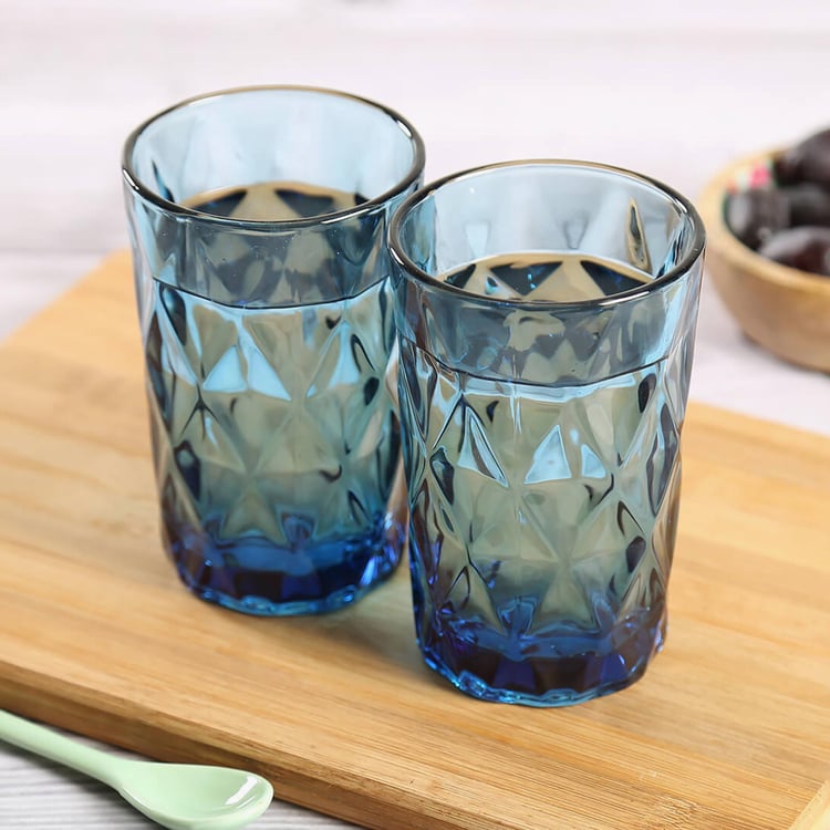 INDIA CIRCUS Embossed Set of 2 Glasses - 350ml