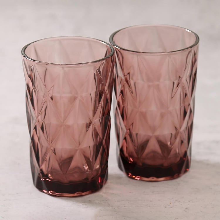 INDIA CIRCUS Embossed Set of 2 Glasses - 350ml