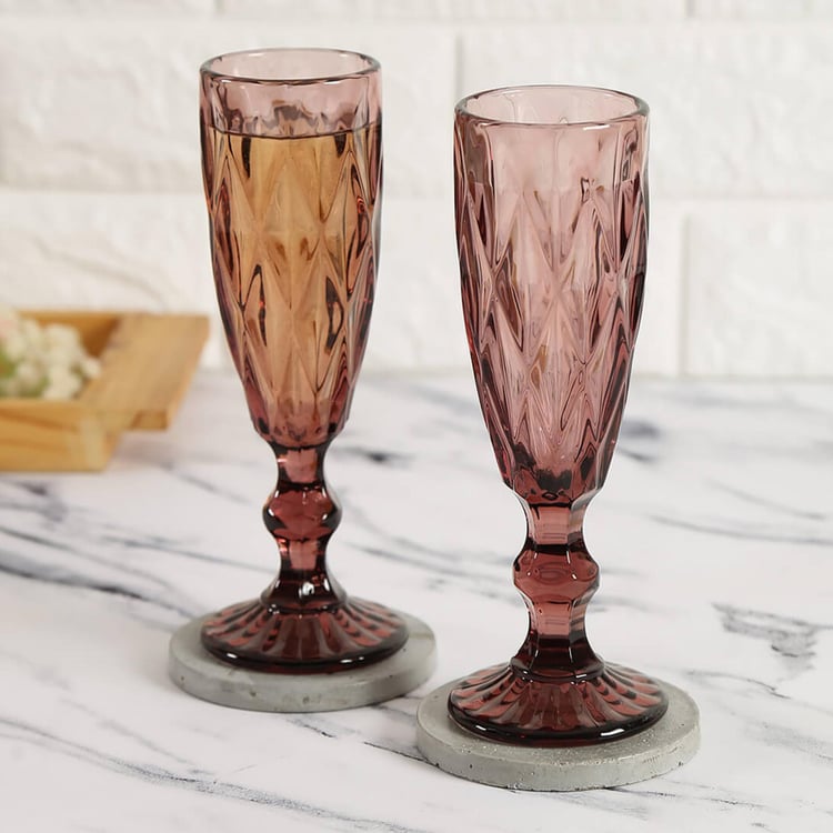 INDIA CIRCUS Set of 2 Champagne Glasses - 150ml