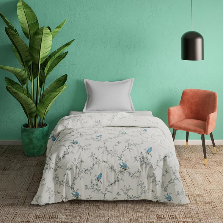 PORTICO Whispering Tales Cotton Floral Print Single Comforter