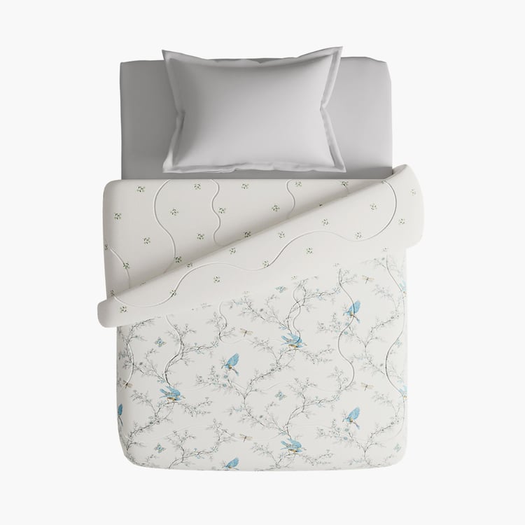 PORTICO Whispering Tales Cotton Floral Print Single Comforter