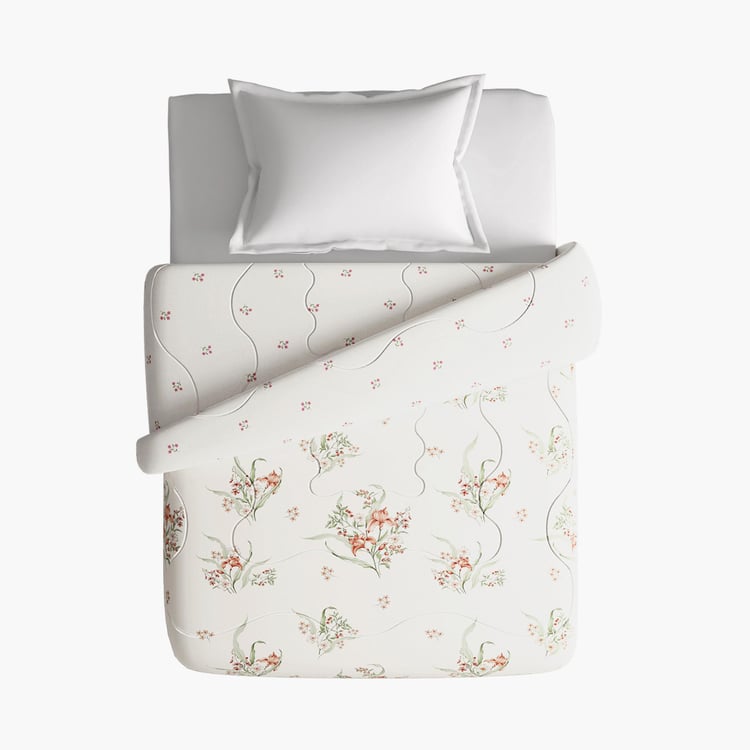 PORTICO Whispering Tales Cotton Floral Printed Single Comforter