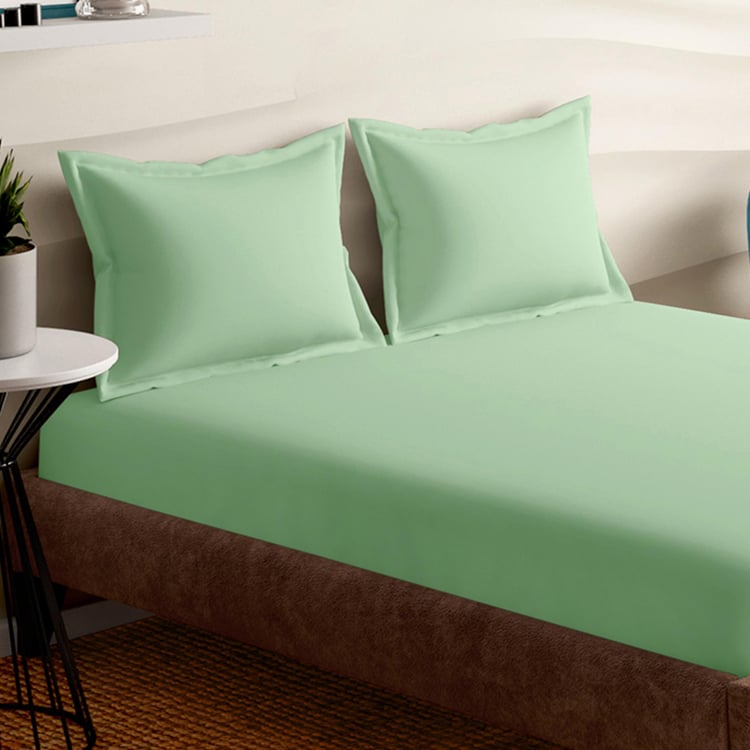 PORTICO Evita Dyed Cotton 400TC 3Pcs Super King Bedsheet Set