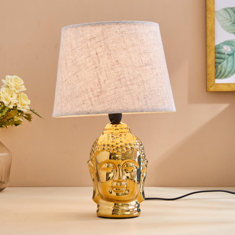 Tranquil Ceramic Buddha Table Lamp