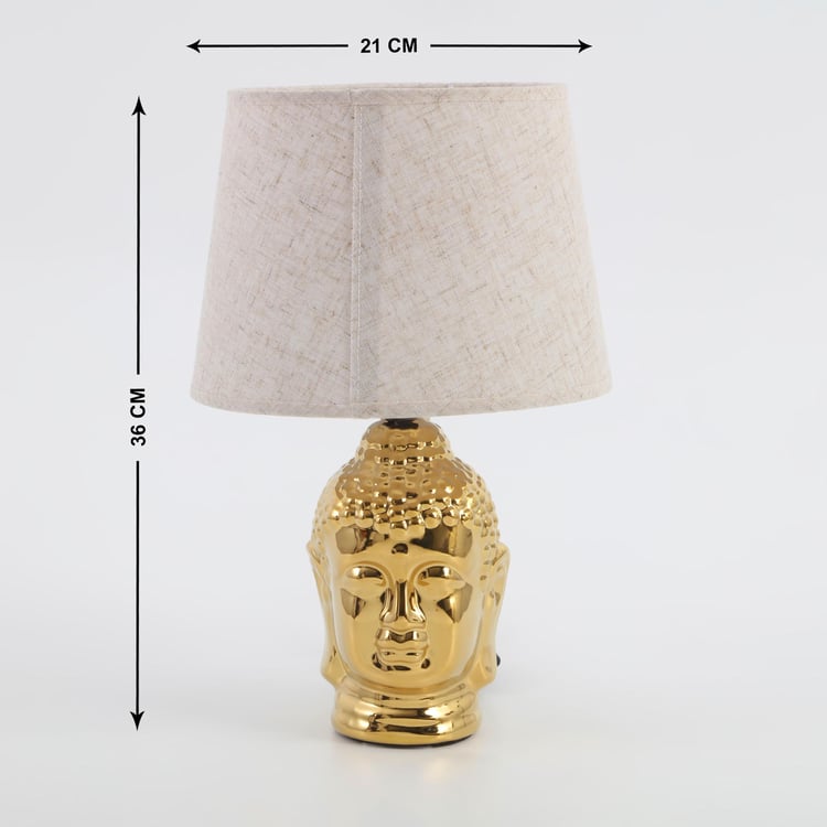 Tranquil Ceramic Buddha Table Lamp