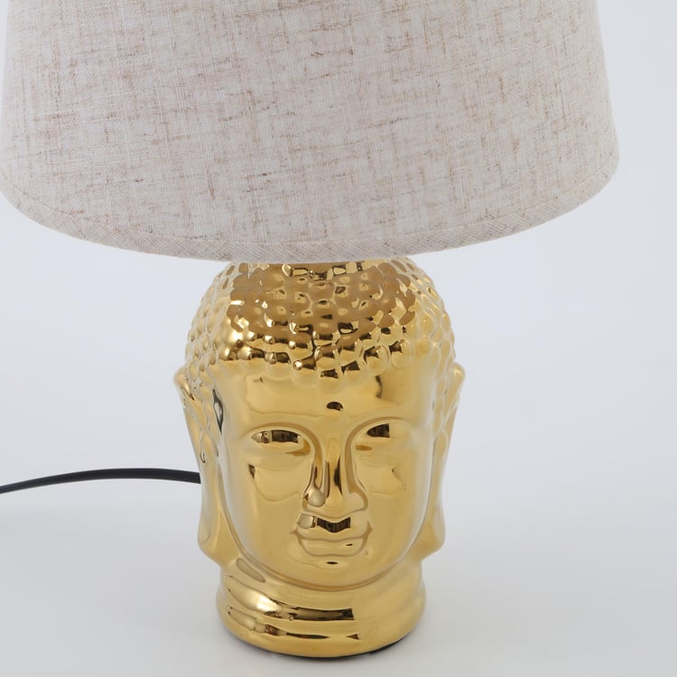 Tranquil Ceramic Buddha Table Lamp