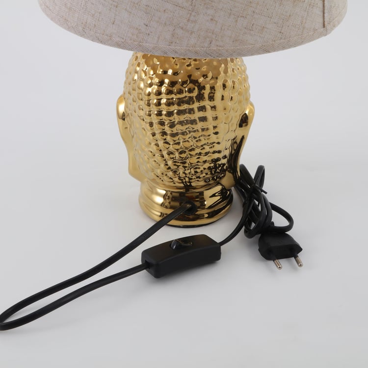 Tranquil Ceramic Buddha Table Lamp