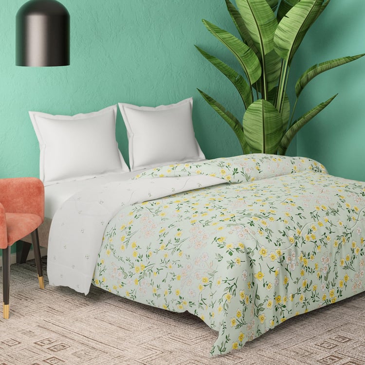 PORTICO Whispering Tales Cotton Printed Double Comforter