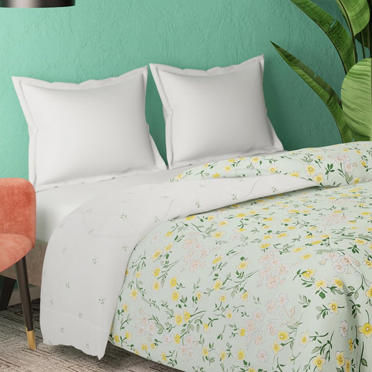 PORTICO Whispering Tales Cotton Printed Double Comforter