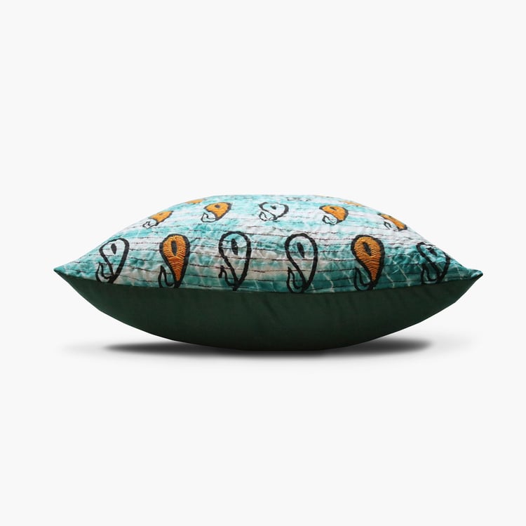 SPACES Spun Embroidered Cushion Cover - 40x40cm