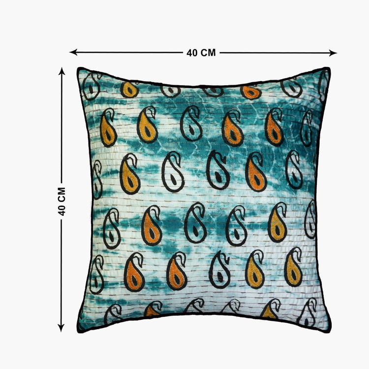 SPACES Spun Embroidered Cushion Cover - 40x40cm