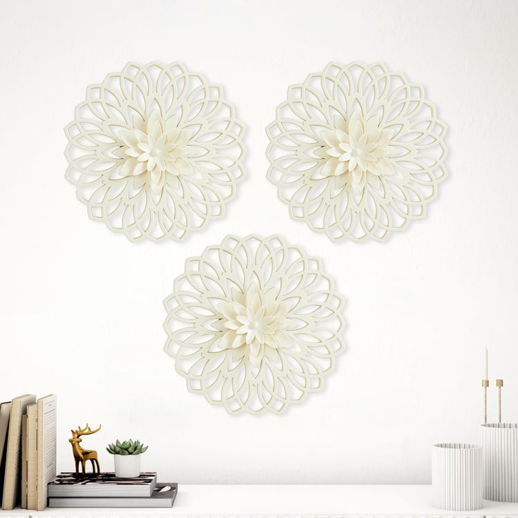 Buy Ananda Set of 3 Wall Accents from Home Centre at just INR 799.0