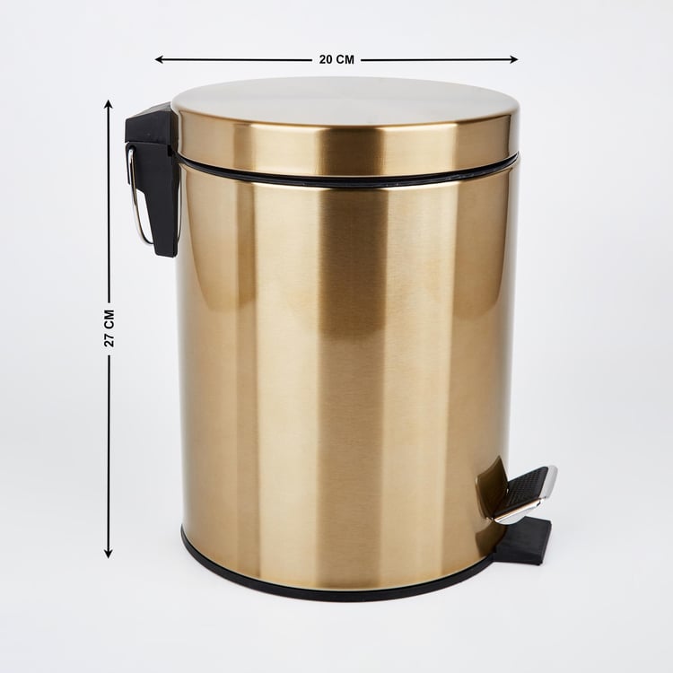 Aubree Metal Pedal Waste Bin - 5L