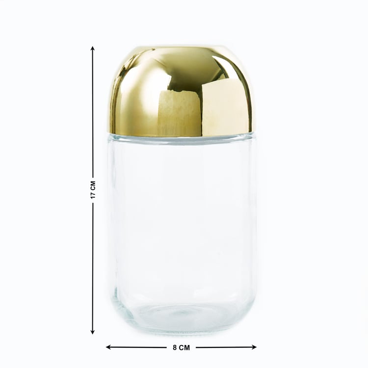 Travis Set of 4 Glass Canisters with Lid - 600ml