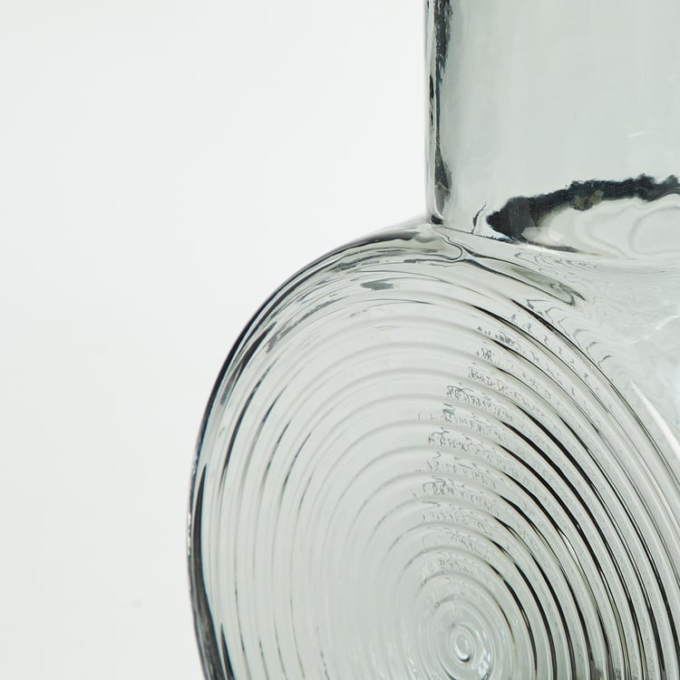 Brian Glass Ribbed Vase