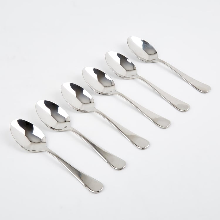 Glister Rosemary Set of 6 Stainless Steel Teaspoons