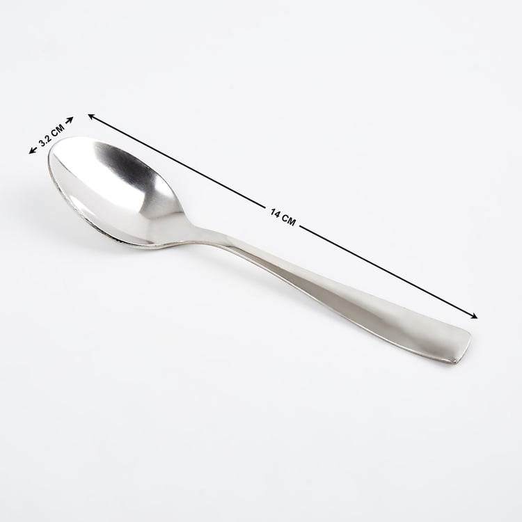 Glister Dune Set of 6 Stainless Steel Teaspoons