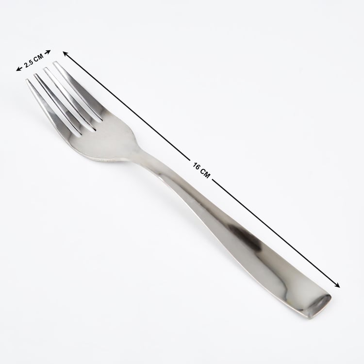 Glister Dune Set of 6 Stainless Steel Baby Forks