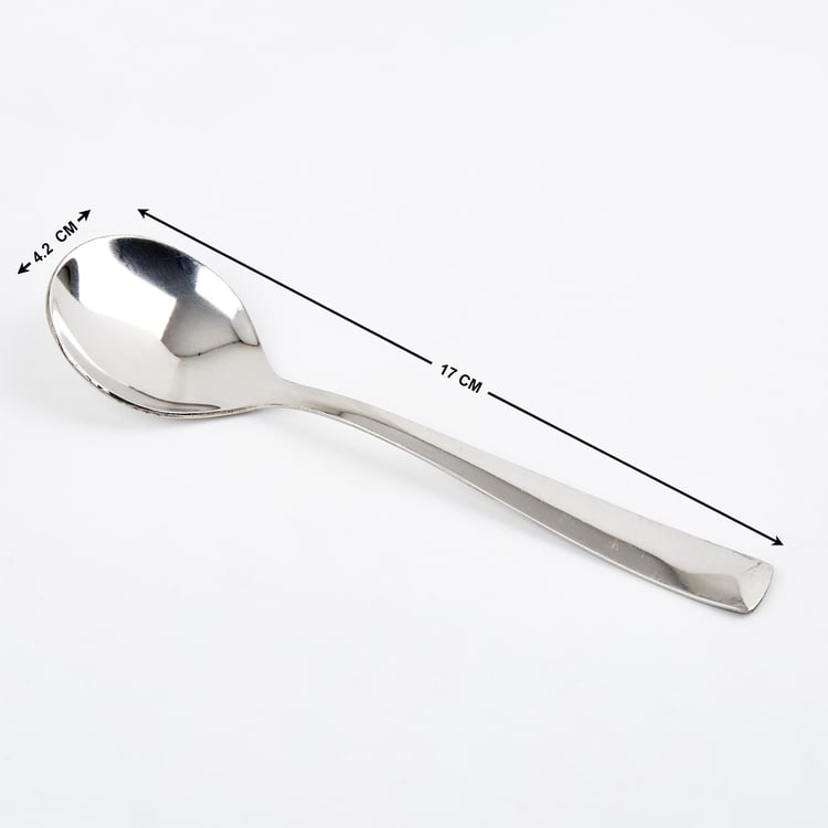 Glister Dune Set of 6 Stainless Steel Soup Spoons