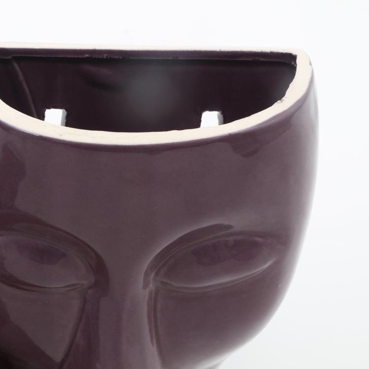 Lets Garden Ceramic Face Wall Planter