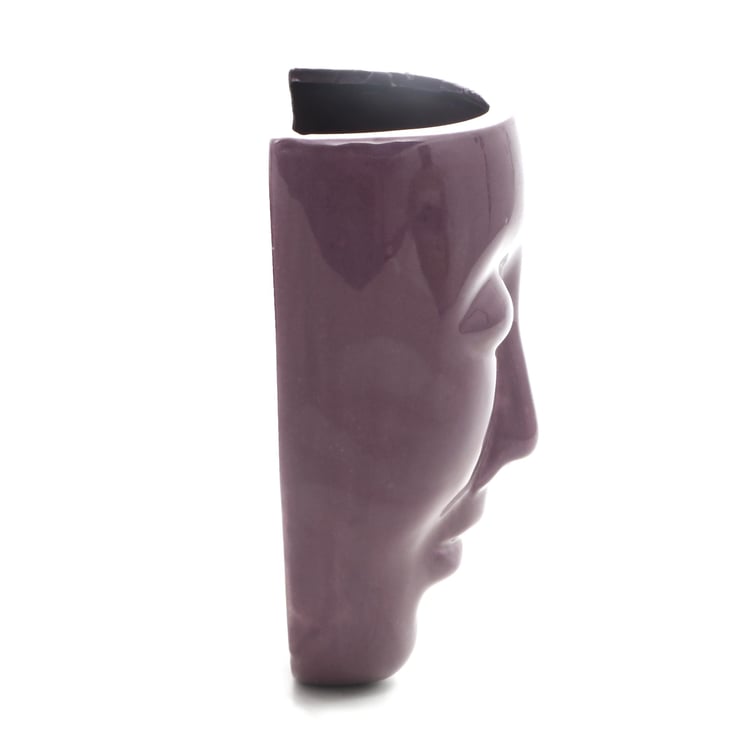 Lets Garden Ceramic Face Wall Planter