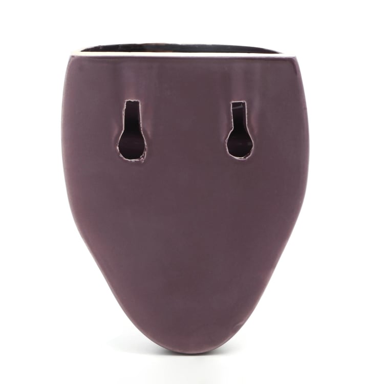 Lets Garden Ceramic Face Wall Planter