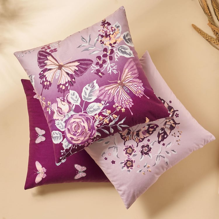 Lucent Avignon Embellished Cushion Cover - 40x40cm