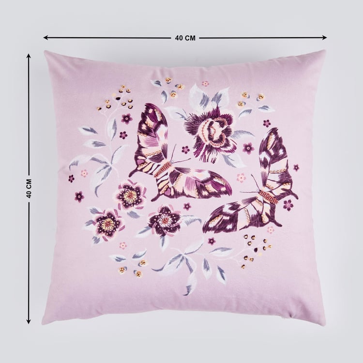 Lucent Avignon Embellished Cushion Cover - 40x40cm