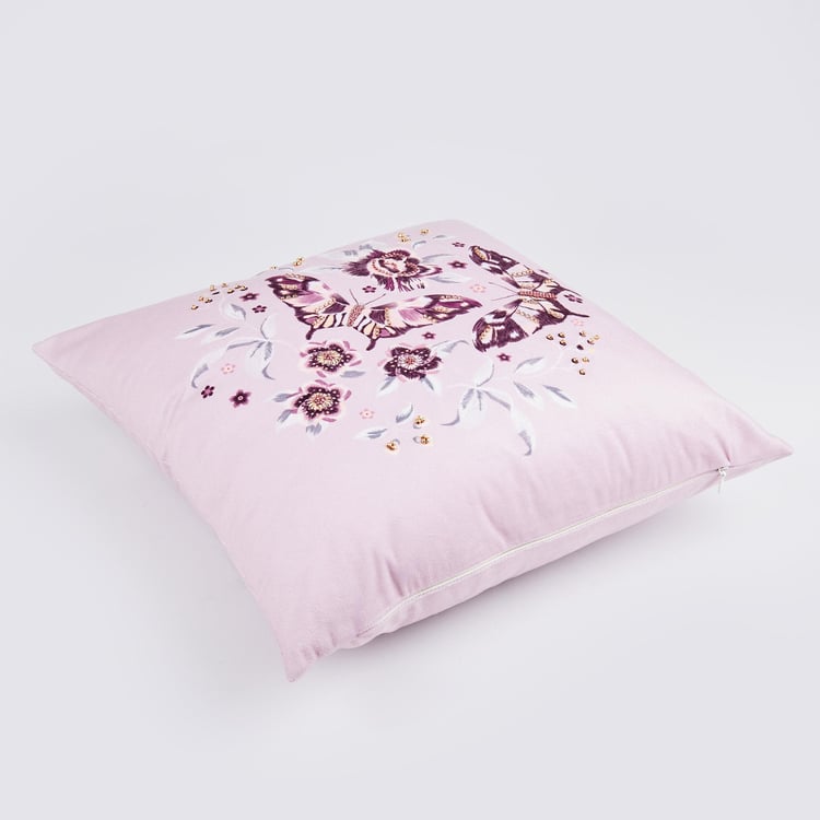 Lucent Avignon Embellished Cushion Cover - 40x40cm