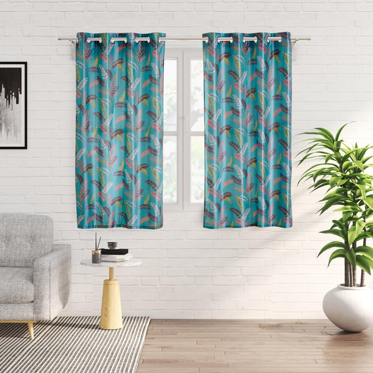 Vivian Hay Set of 2 Printed Light Filtering Window Curtains