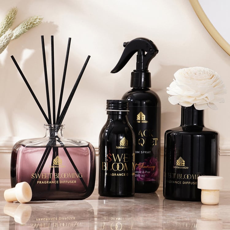 Enchanted Black Bouquet Diffuser Set