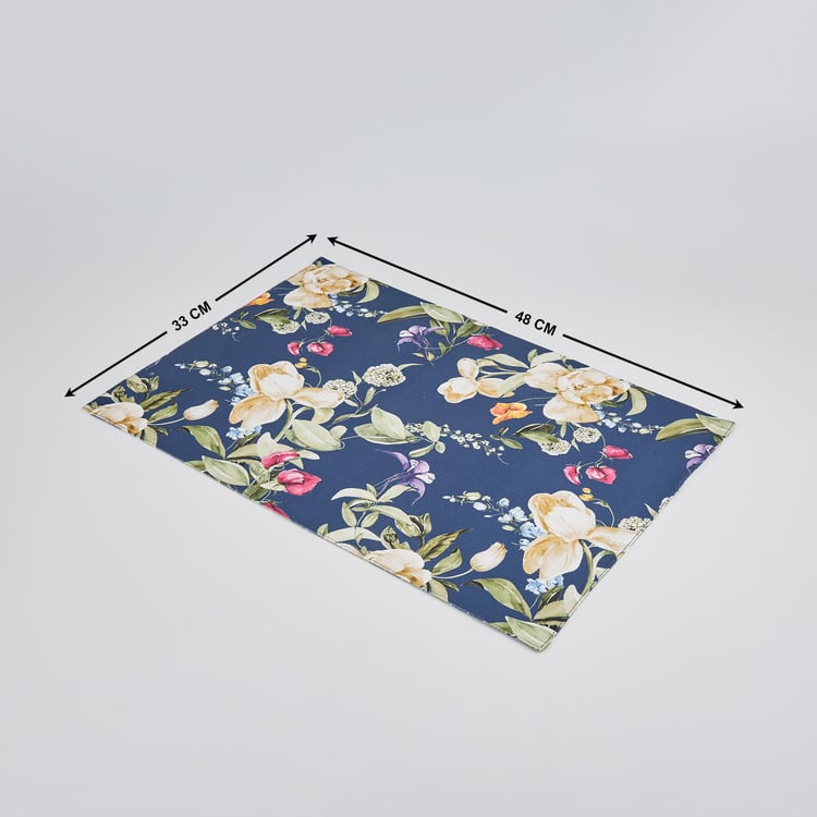 Drake Cotton Floral Print Reversible Placemat