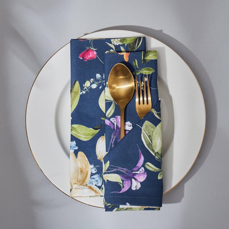 Drake Set of 2 Cotton Floral Print Napkins