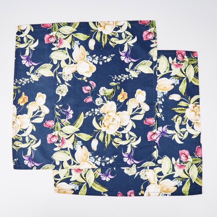 Drake Set of 2 Cotton Floral Print Napkins