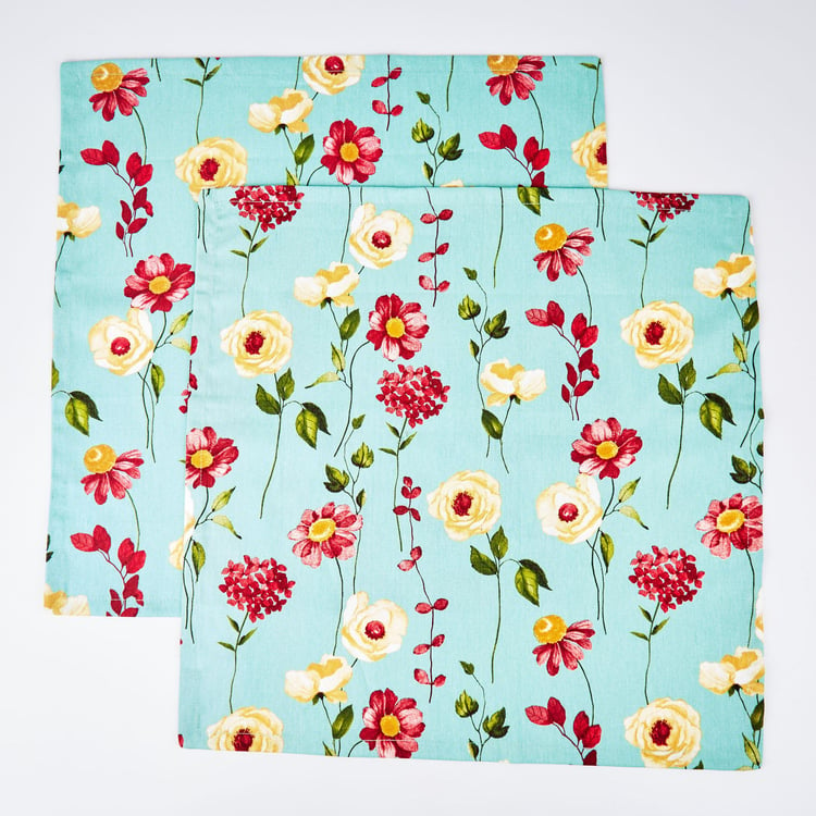 Drake Set of 2 Cotton Floral Print Napkins