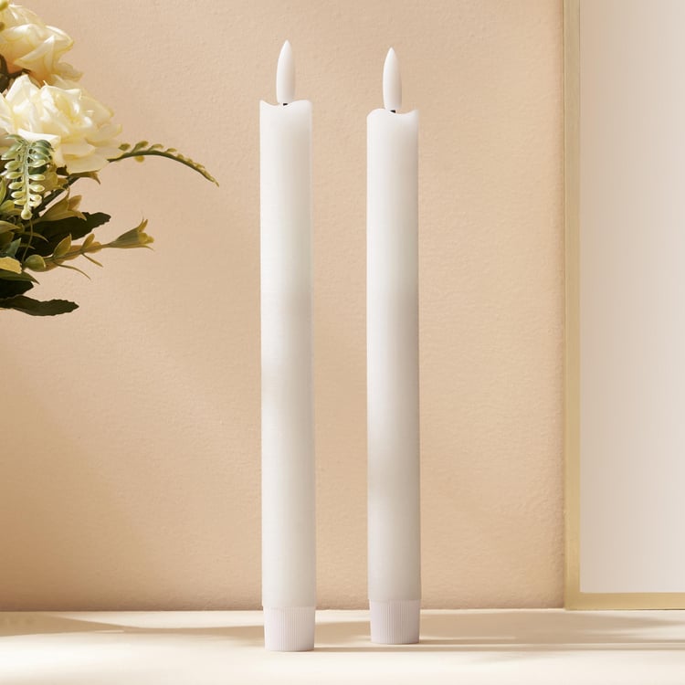 Pegasus Set of 2 LED Tapered Candles