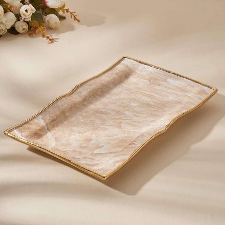 Krater Ceramic Decorative Tray